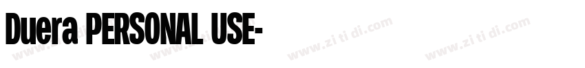 Duera PERSONAL USE字体转换